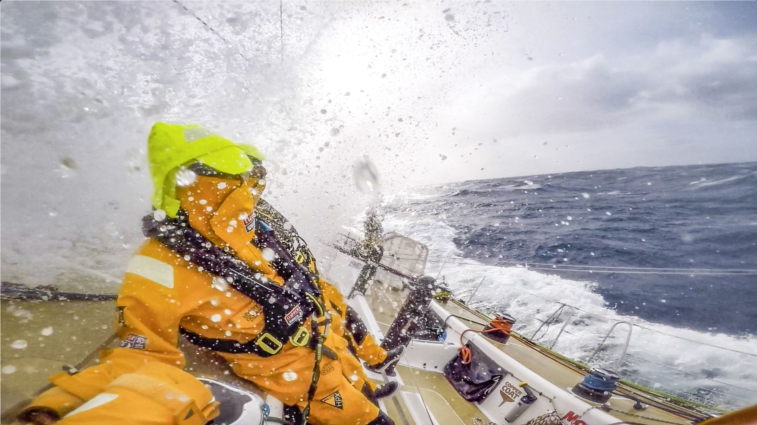 Facing tough conditions. Photograph: Clipper Round The World