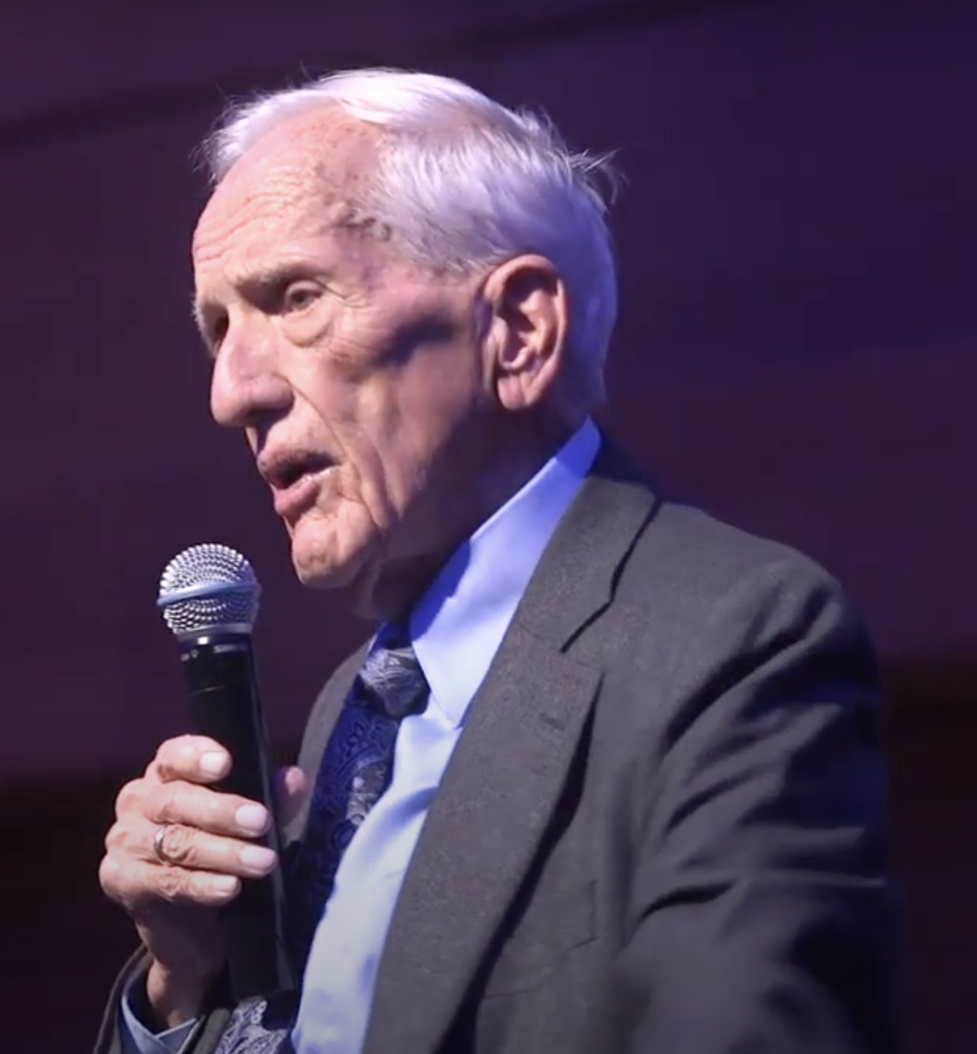 T. Colin Campbell speaking at a conference